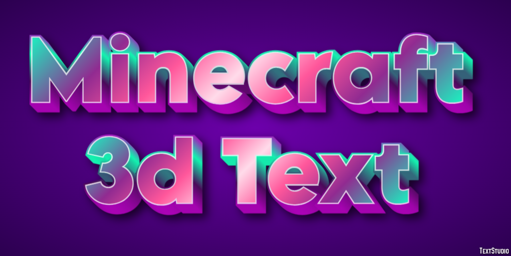 Minecraft 3d Text テキスト効果