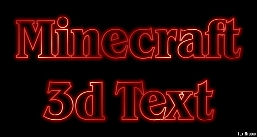 Minecraft 3d Text テキスト効果