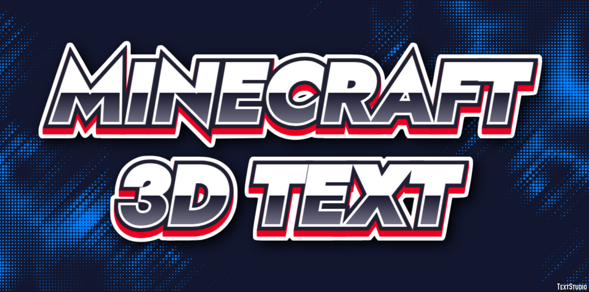 Minecraft 3d Text Efekt tekstowy