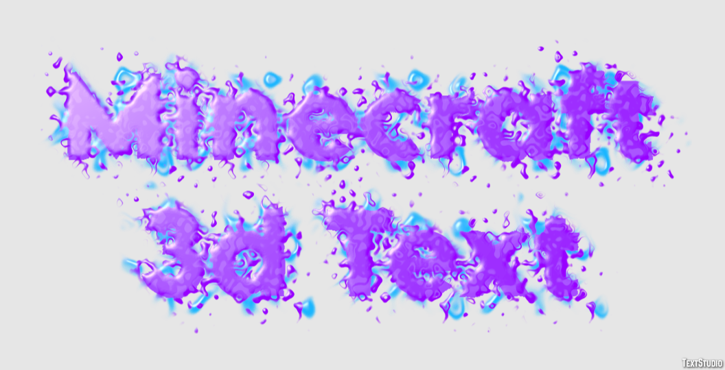 Minecraft 3d Text Efekt tekstowy