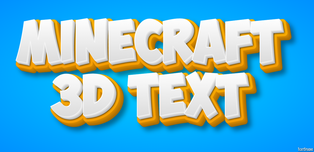 Minecraft 3d Text テキスト効果