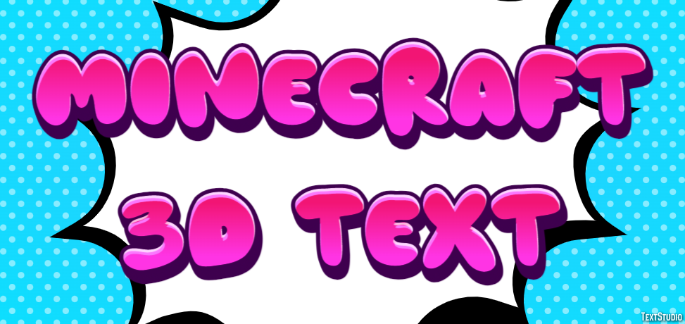 Minecraft 3d Text Efekt tekstowy