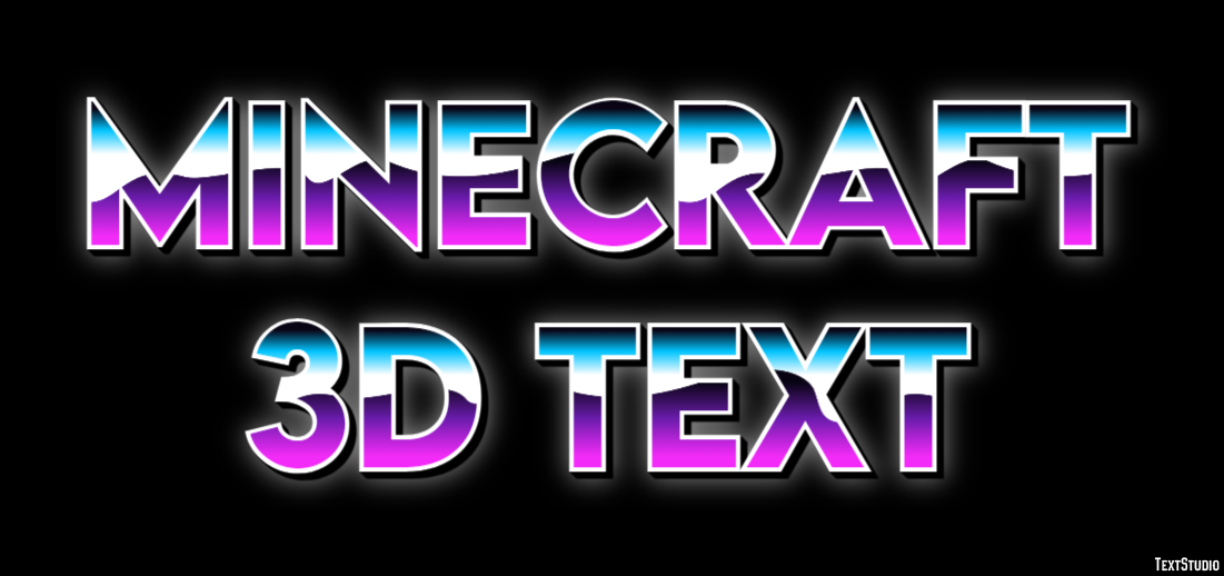 Minecraft 3d Text Tekst Effect
