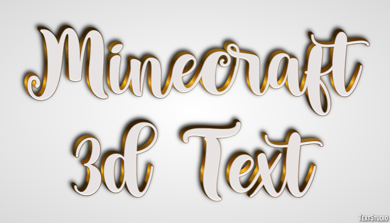 Minecraft 3d Text テキスト効果