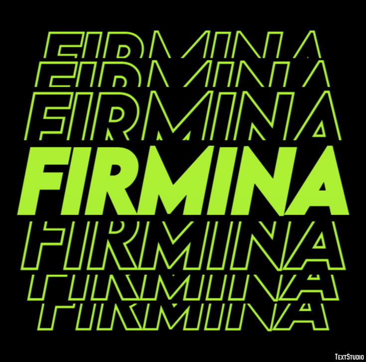 Firmina Effetto testo
