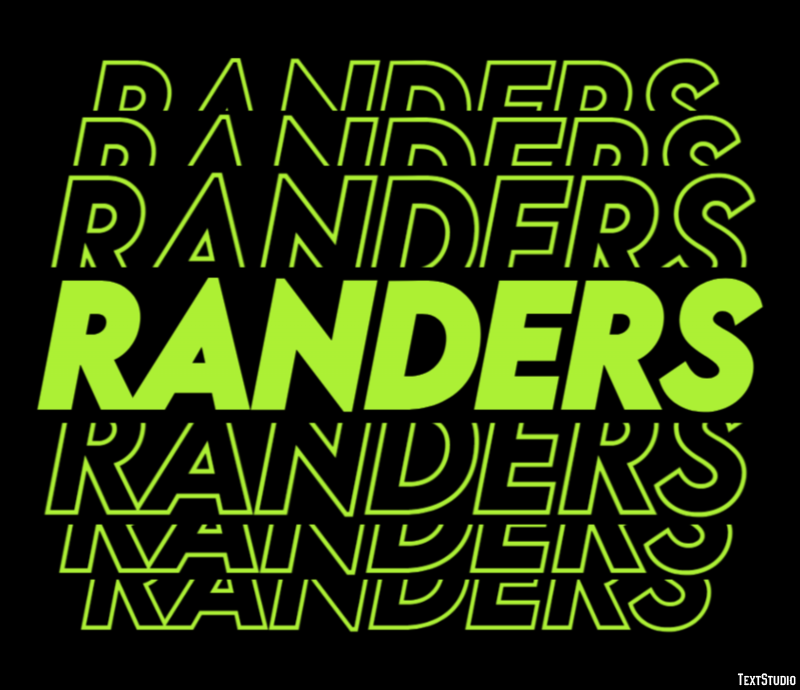 Randers Text Effect