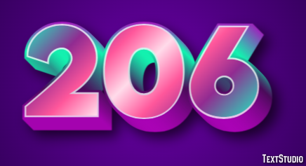 206 Text Effect