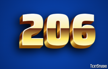 206 Text Effect