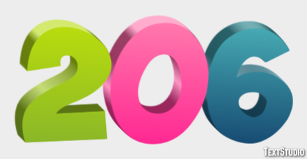 206 Text Effect