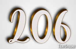 206 Text Effect