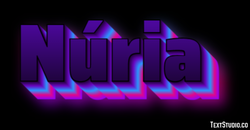 Núria Efecto de texto