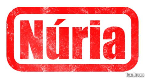 Núria Efecto de texto