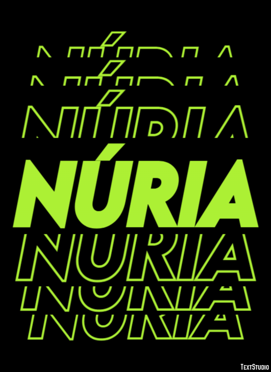 Núria Efecto de texto