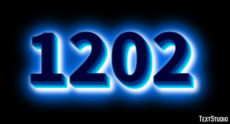 1202 Text effect