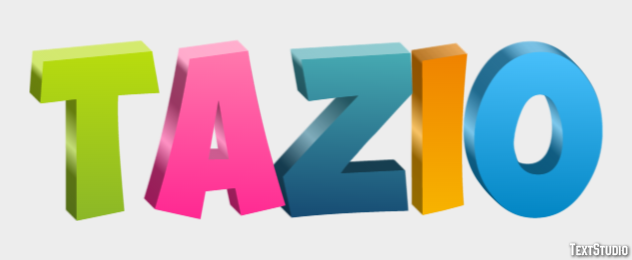 Tazio Effetto testo