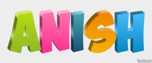 Anish Text Effect