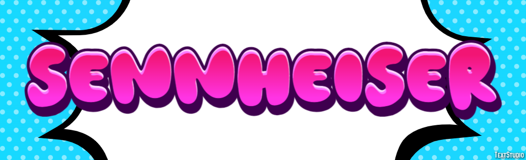 Sennheiser Text effect