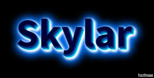 Skylar Efekt tekstowy