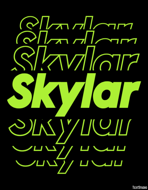 Skylar Efeito de texto