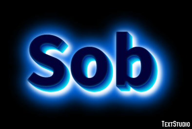 Sob Эффект текста