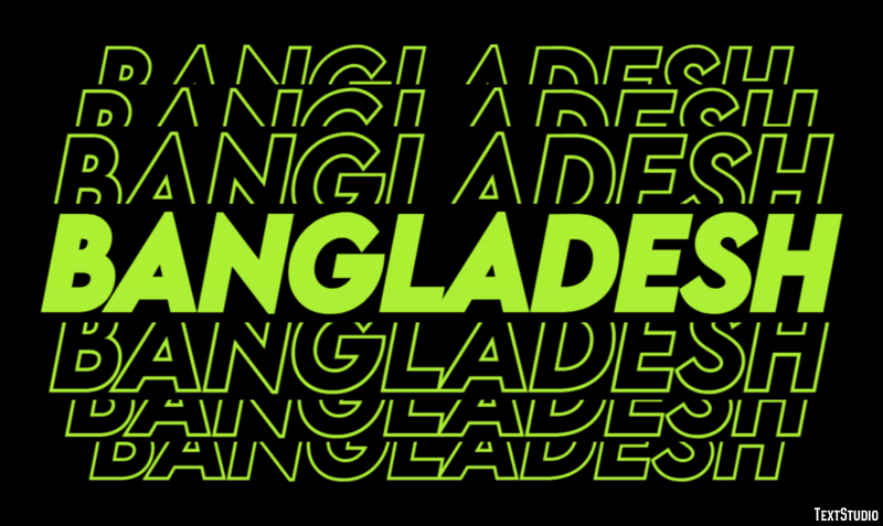 Bangladesh Effetto testo