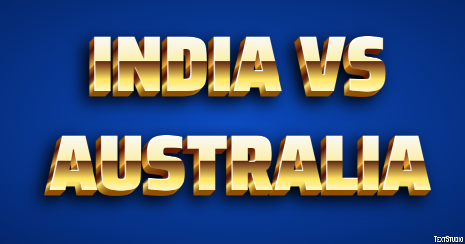 India Vs Australia Effet de Texte