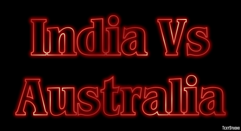 India Vs Australia Текстовый эффект