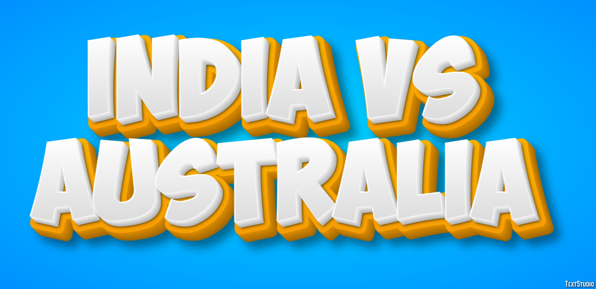 India Vs Australia Effet de Texte