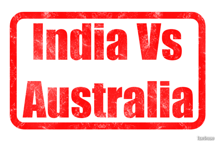 India Vs Australia Текстовый эффект