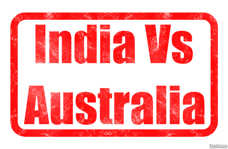 India Vs Australia Effet de Texte