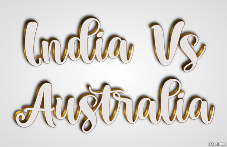 India Vs Australia Effet de Texte