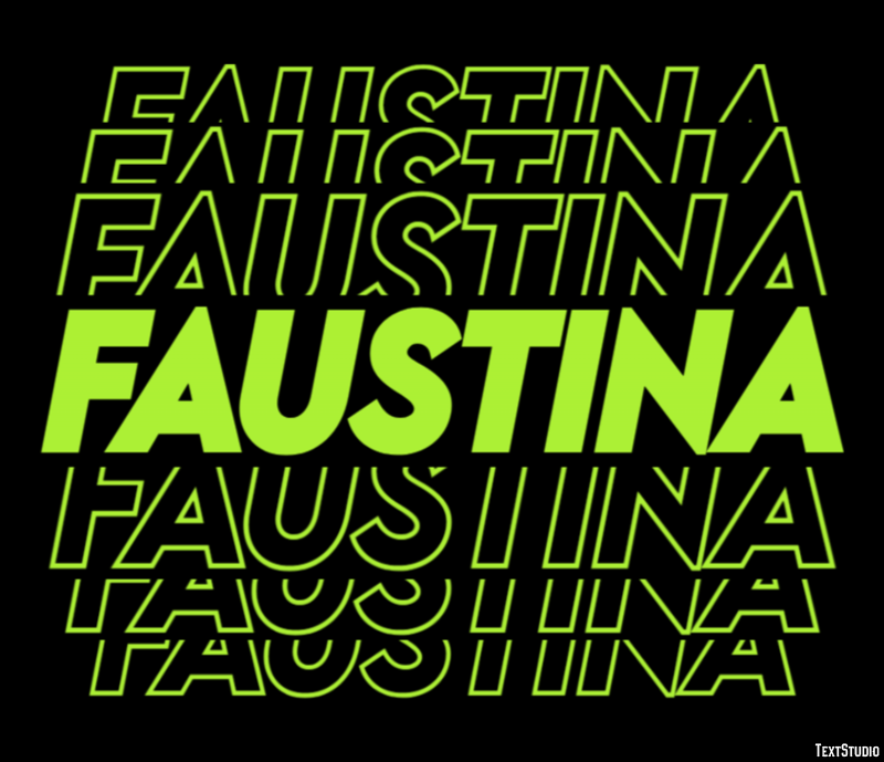Faustina Effetto testo