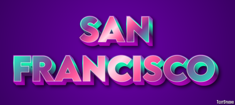San Francisco Efekt tekstowy