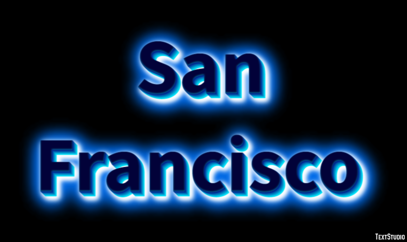 San Francisco Efekt tekstowy