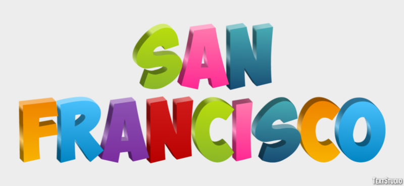 San Francisco Efekt tekstowy