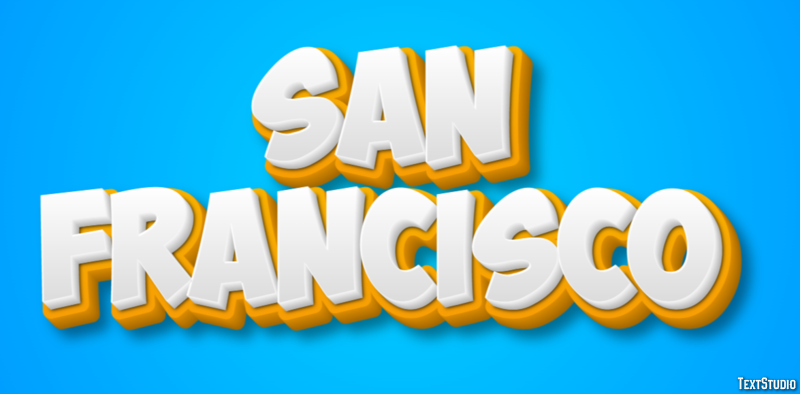 San Francisco Efekt tekstowy