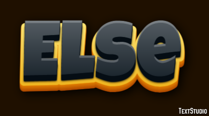 Else Text Effect