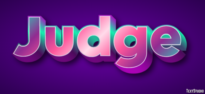 Judge Text Effect