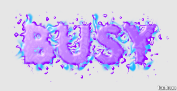 Busy Text Effect