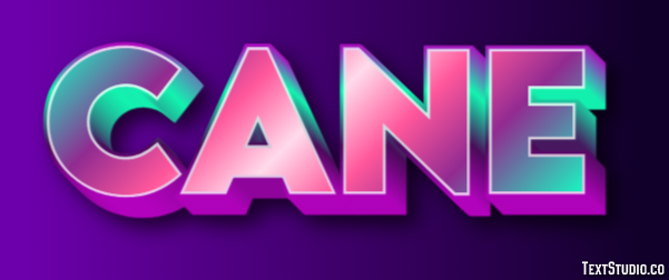 Cane Text Effect