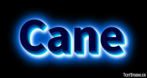 Cane Text Effect