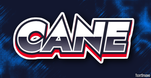 Cane Text Effect