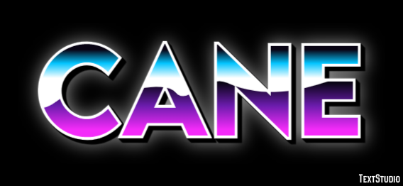 Cane Text Effect