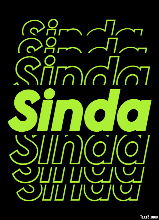Sinda テキスト効果