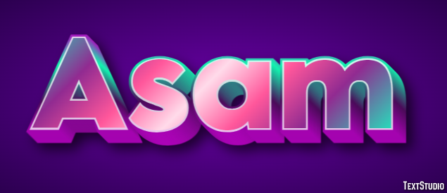 Asam Text Effect