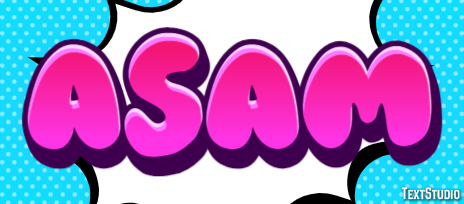 Asam Efecto de Texto