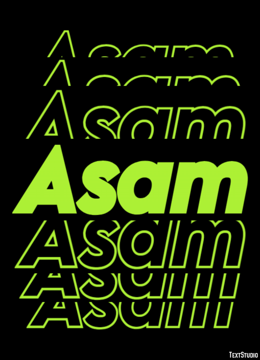 Asam Text Effect