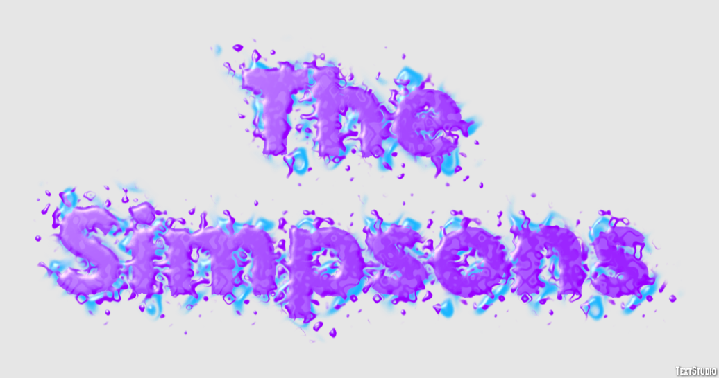The Simpsons Text Effect