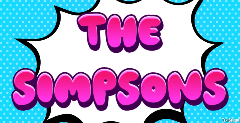 The Simpsons Text Effect