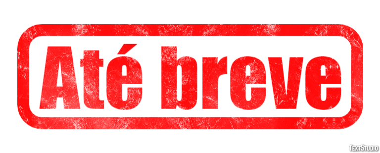 Até breve Efeito de texto